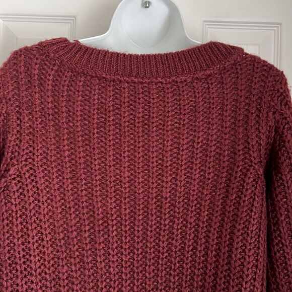 Noisy May Burgundy Crew Neck Sweater Size M - Picture 5 of 10
